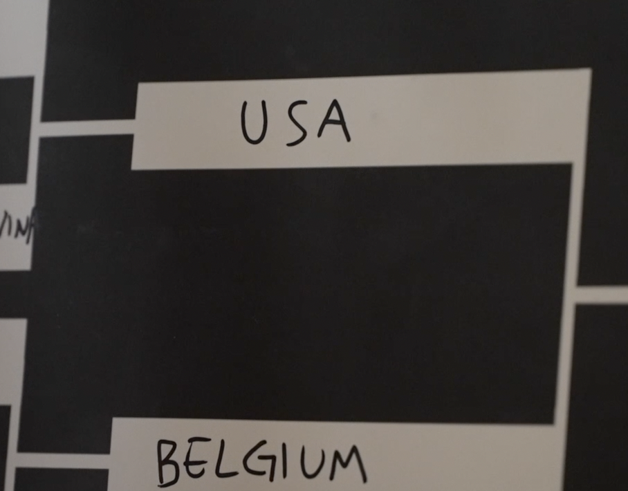 USA and Belgium bracket