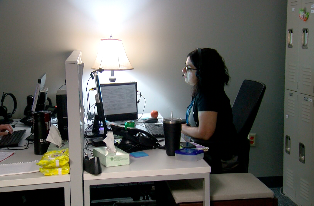 988 center, counselor answers a call