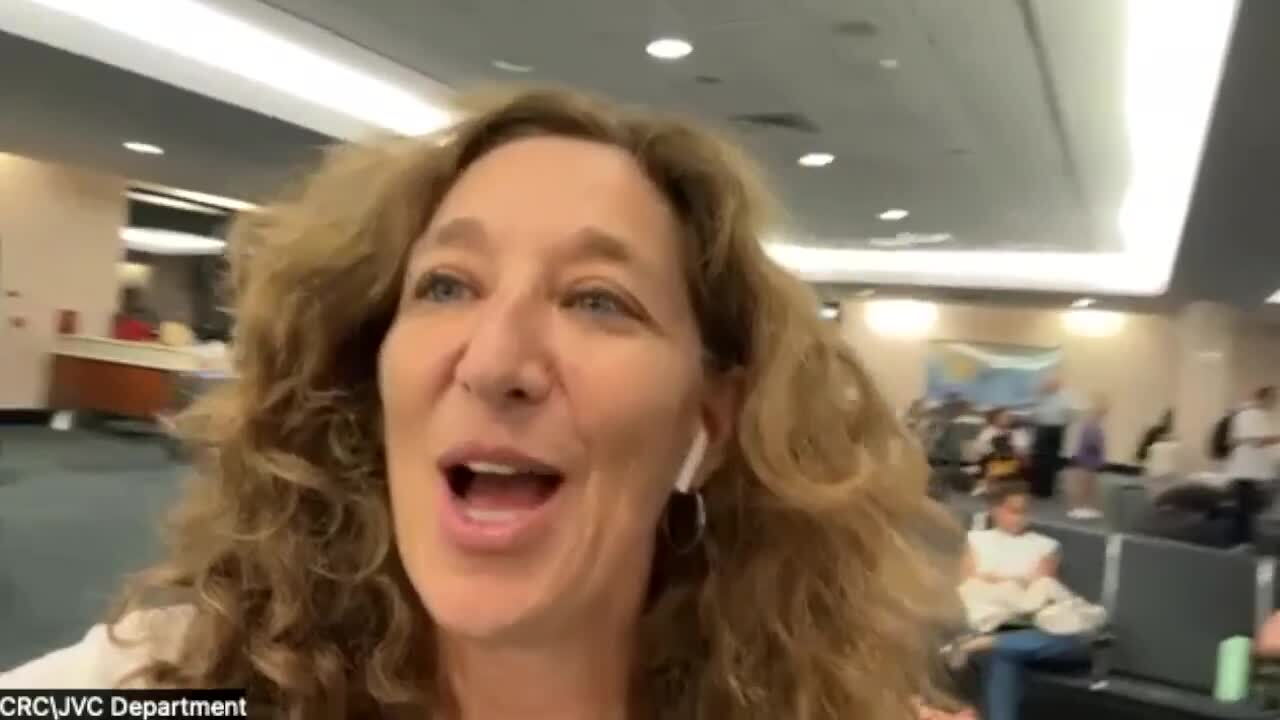Josephine Gon, a member of the Jewish Federation of Palm Beach County, left Monday for march for Israel in the nation's capital. Nov. 13, 2023