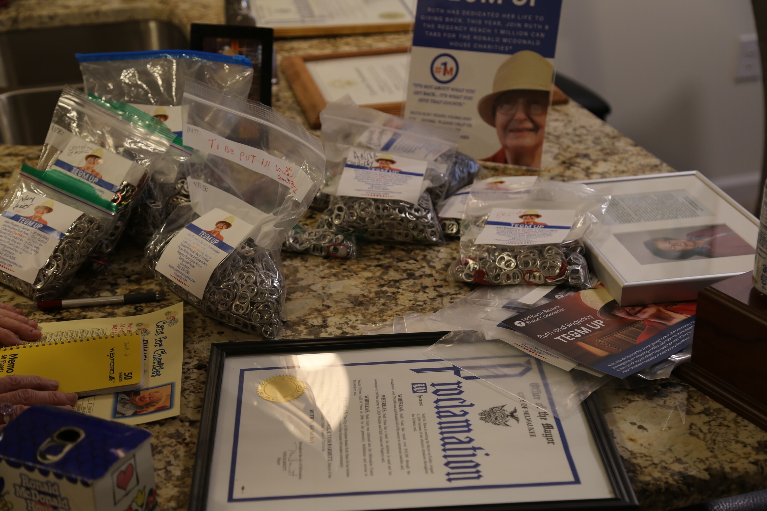 New Berlin woman, 91, collecting 1 million pop tabs for charity