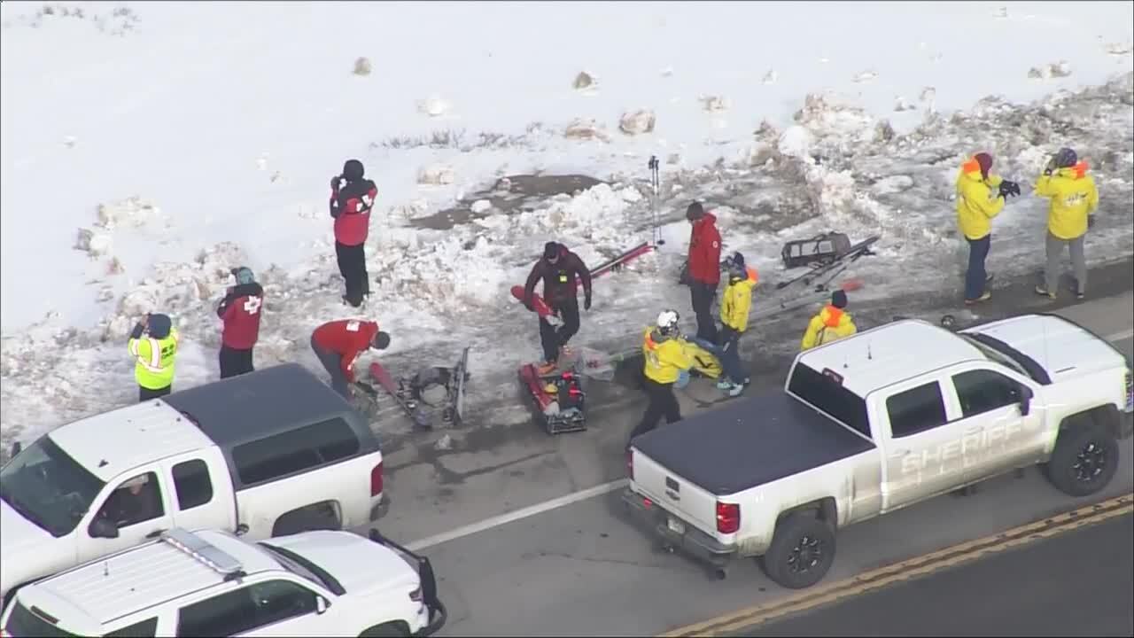 Rescuers at Loveland pass on March 16 2022