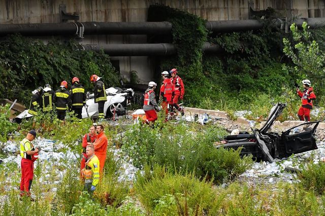 Photos: The Morandi Bridge collapse in Genoa, Italy