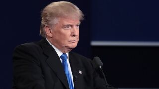 Donald Trump during the first presidential debate