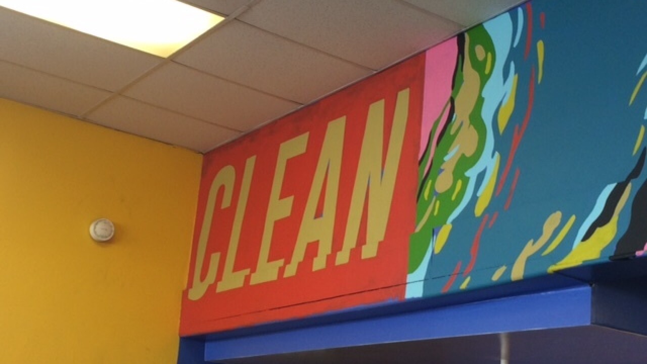 Laundromat gets a street art makeover