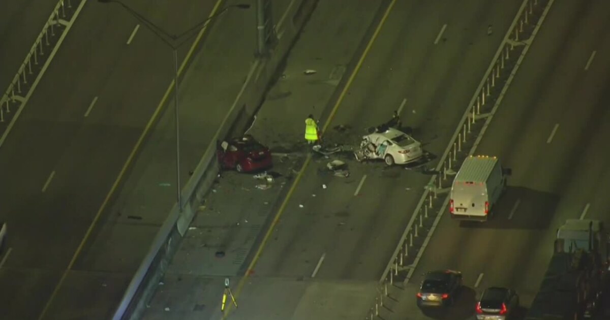 2 drivers, passenger dead in wrong-way crash on Interstate 95 in Boca Raton