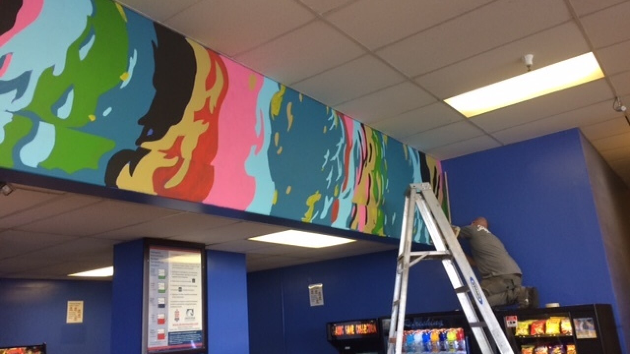 Laundromat gets a street art makeover