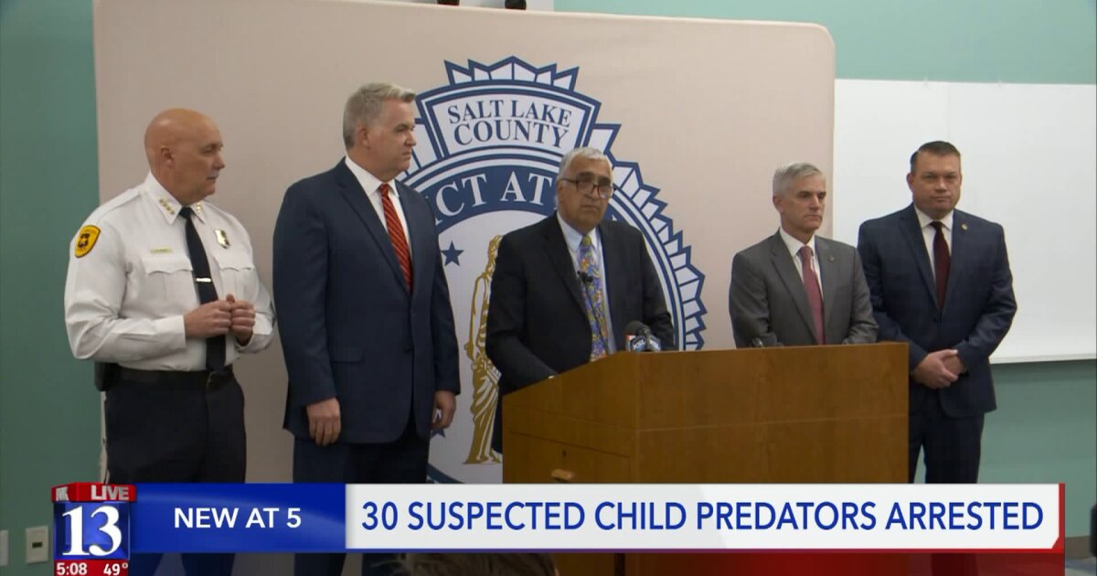 30 suspected child predators, including former teacher, arrested in