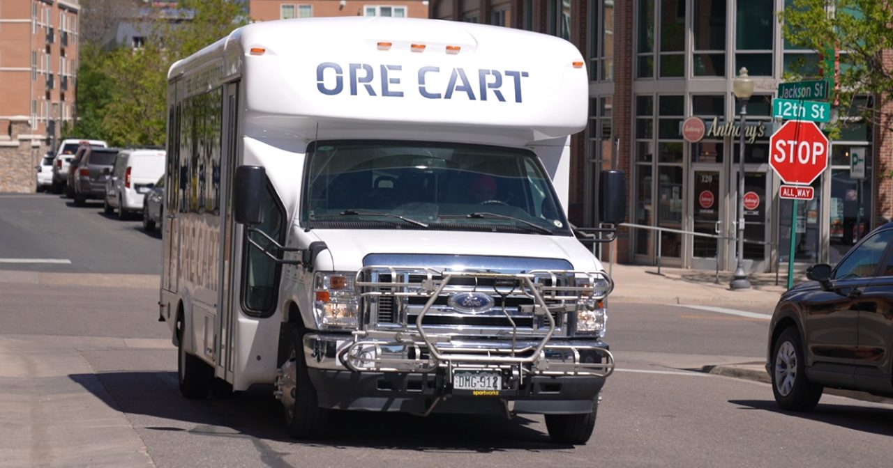 Ore Cart bus in Golden