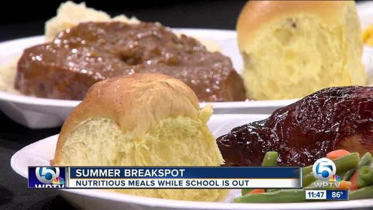 Catering company provides hot meals to students during the summer