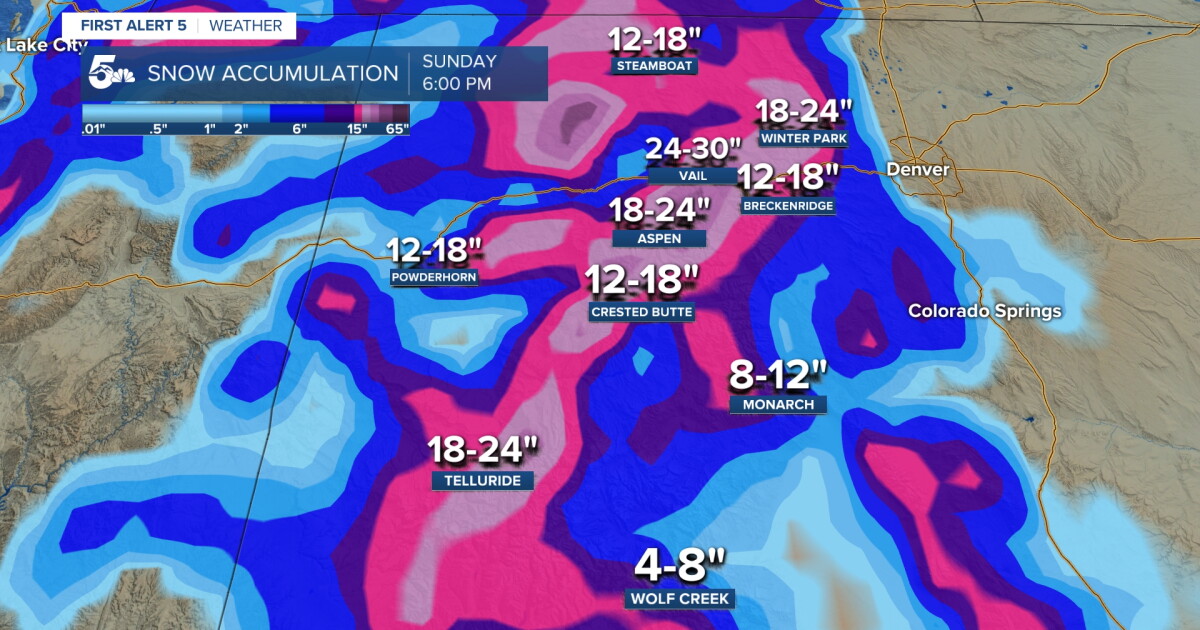 Winter storm brings feet of new snow at Colorado's Ski Resorts this weekend - Vimarsana News