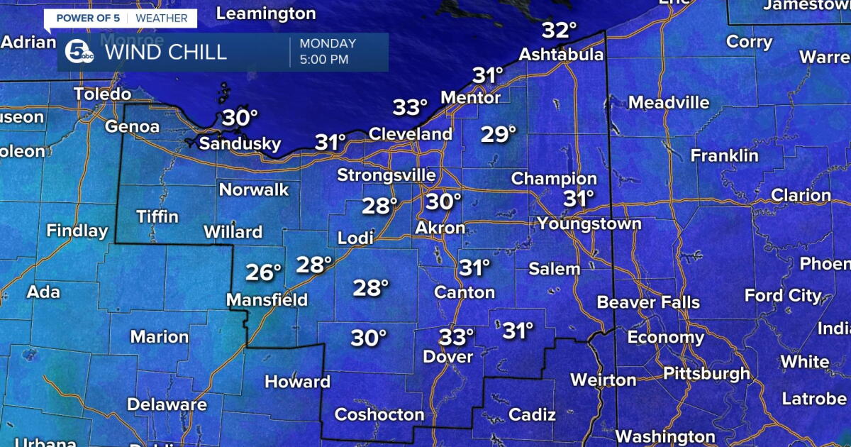 Plan for MUCH colder temperatures and a wintry rain-to-snow mix