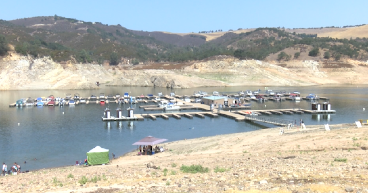 Lake Nacimiento sees low water levels
