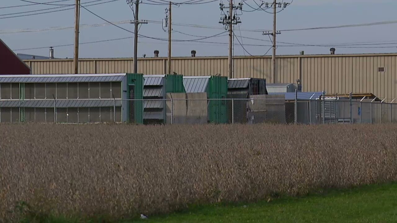 A troubled cryptocurrency mining operation sits across the street from the proposed data center site.
