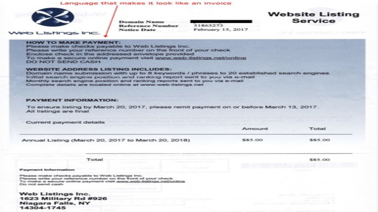 Bbb Warns Businesses About Invoice Scam