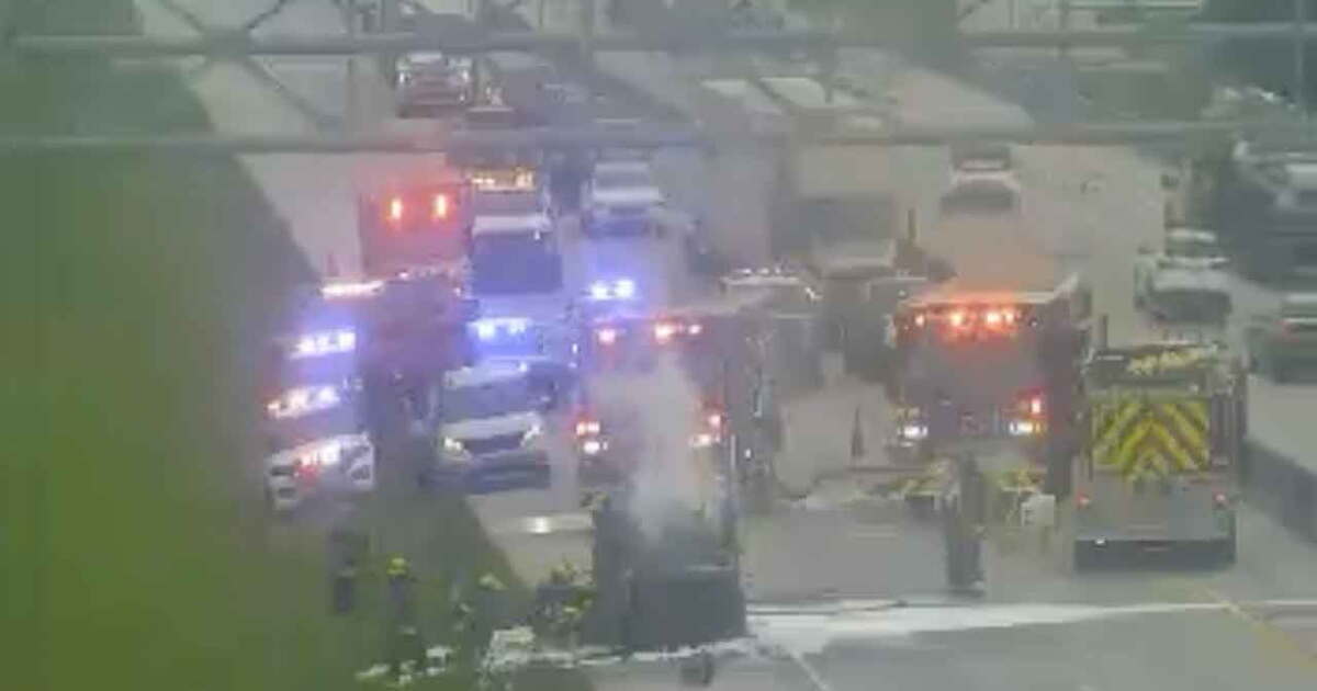 Vehicle fire closes southbound Florida's Turnpike in St. Lucie County