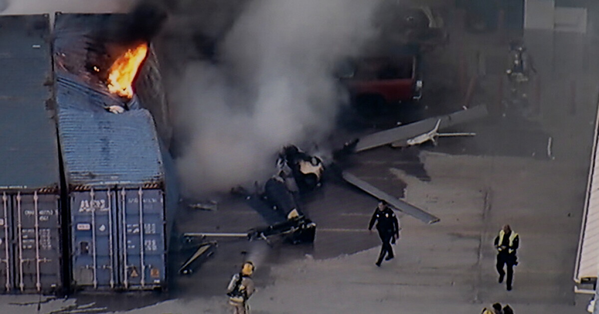Coverage image for: 3 dead after news helicopter crashes near site of bus crash in Los Angeles