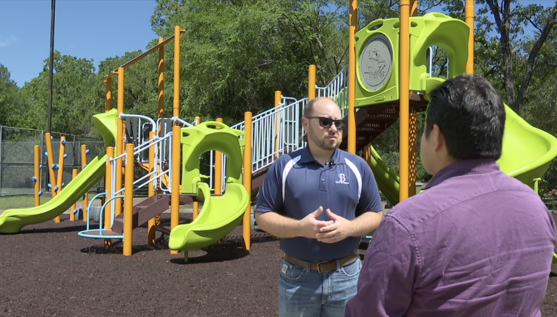 New playground opens in Bryan, but parents raise concerns over lack of shade structures
