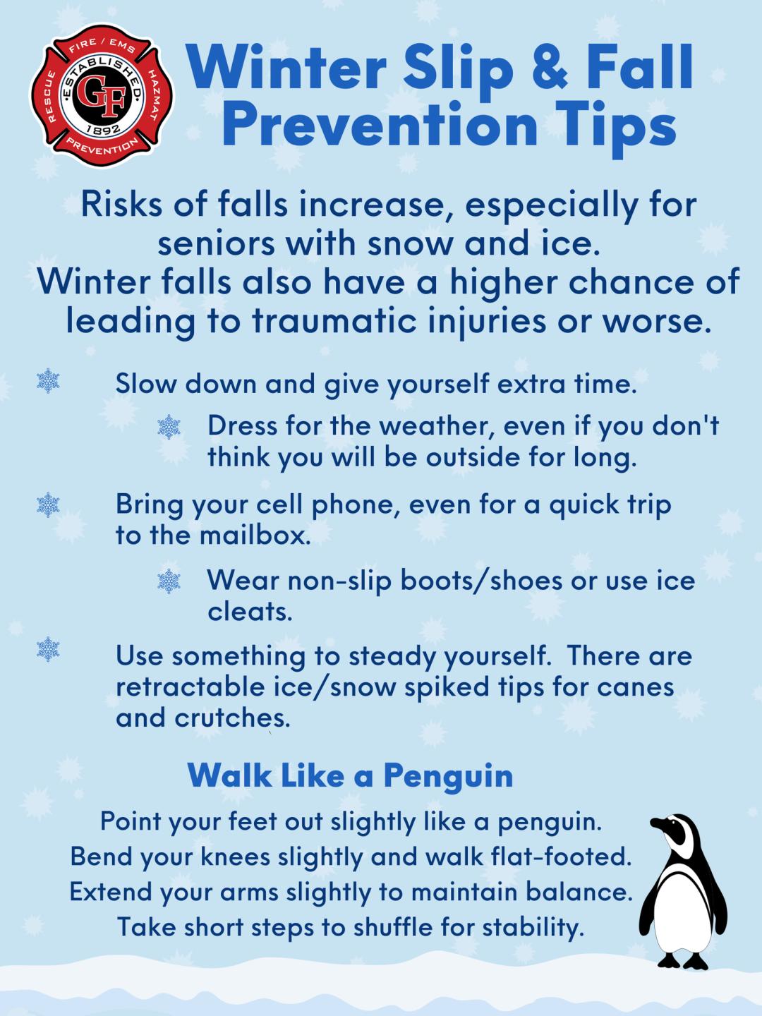 Winter "Slip & Fall" Prevention Tips