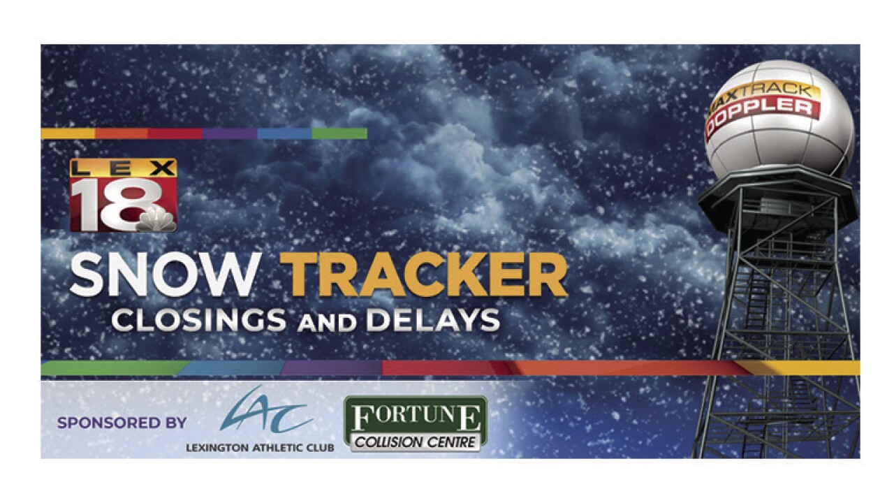 Closings and Delays Brought to You By: Lexington Athletic Club and Fortune Collision Center