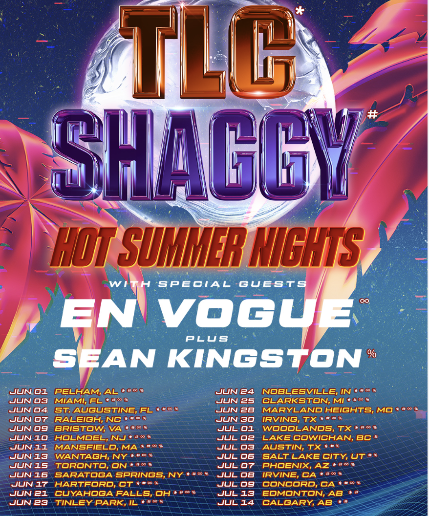 TLC, Shaggy, En Vogue, Sean Kingston going on 'Hot Summer Nights' tour
