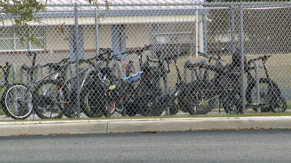 Bikes at school