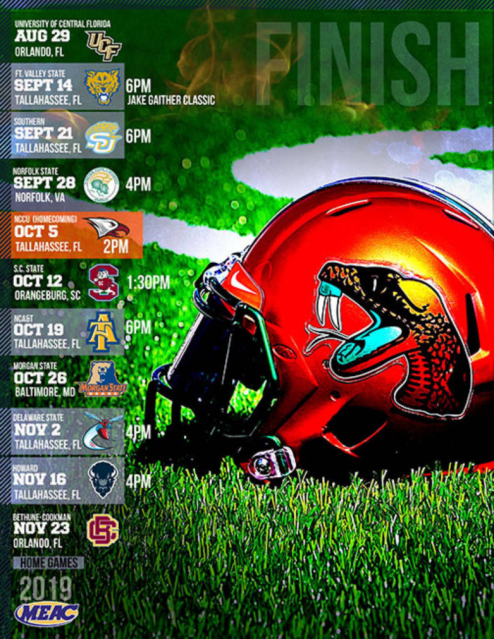 2019 FAMU Football Schedule 2019 FAMU Football Schedule