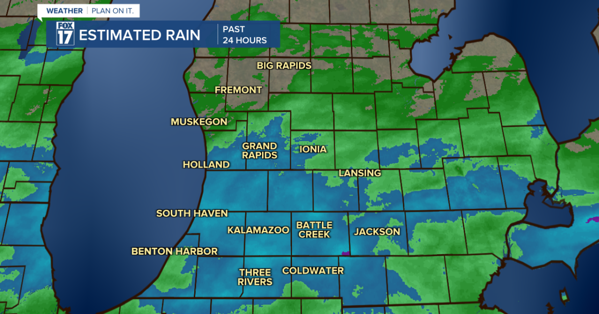 West Michigan picks up an inch of rainfall from this weekend's showers - Vimarsana News