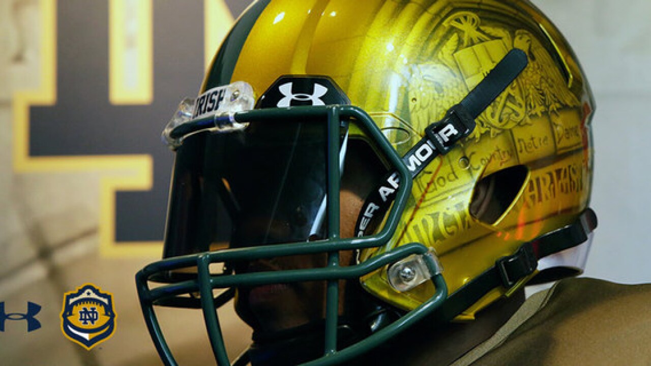Under Armour Notre Dame Shamrock Series uniforms