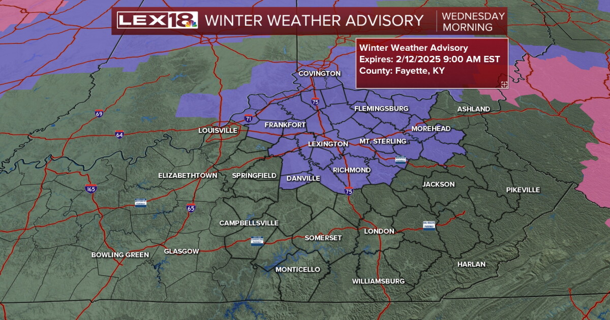 A Potentially Slick Wednesday Morning Commute