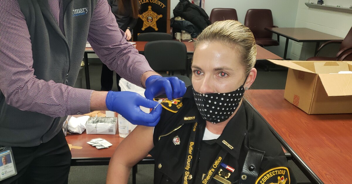 Butler County Sheriff's deputies receive COVID19 shots