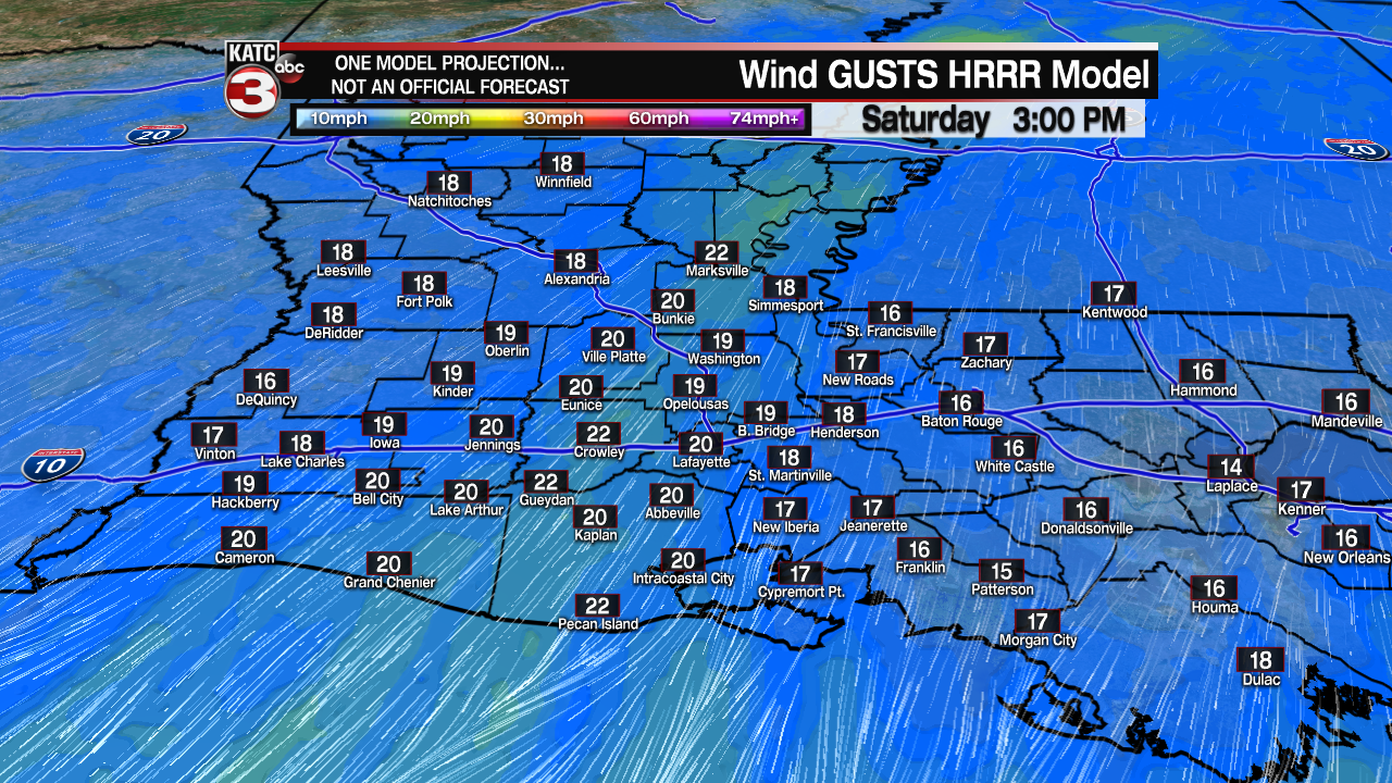Acadiana Wind Gust Extended HRRR.png