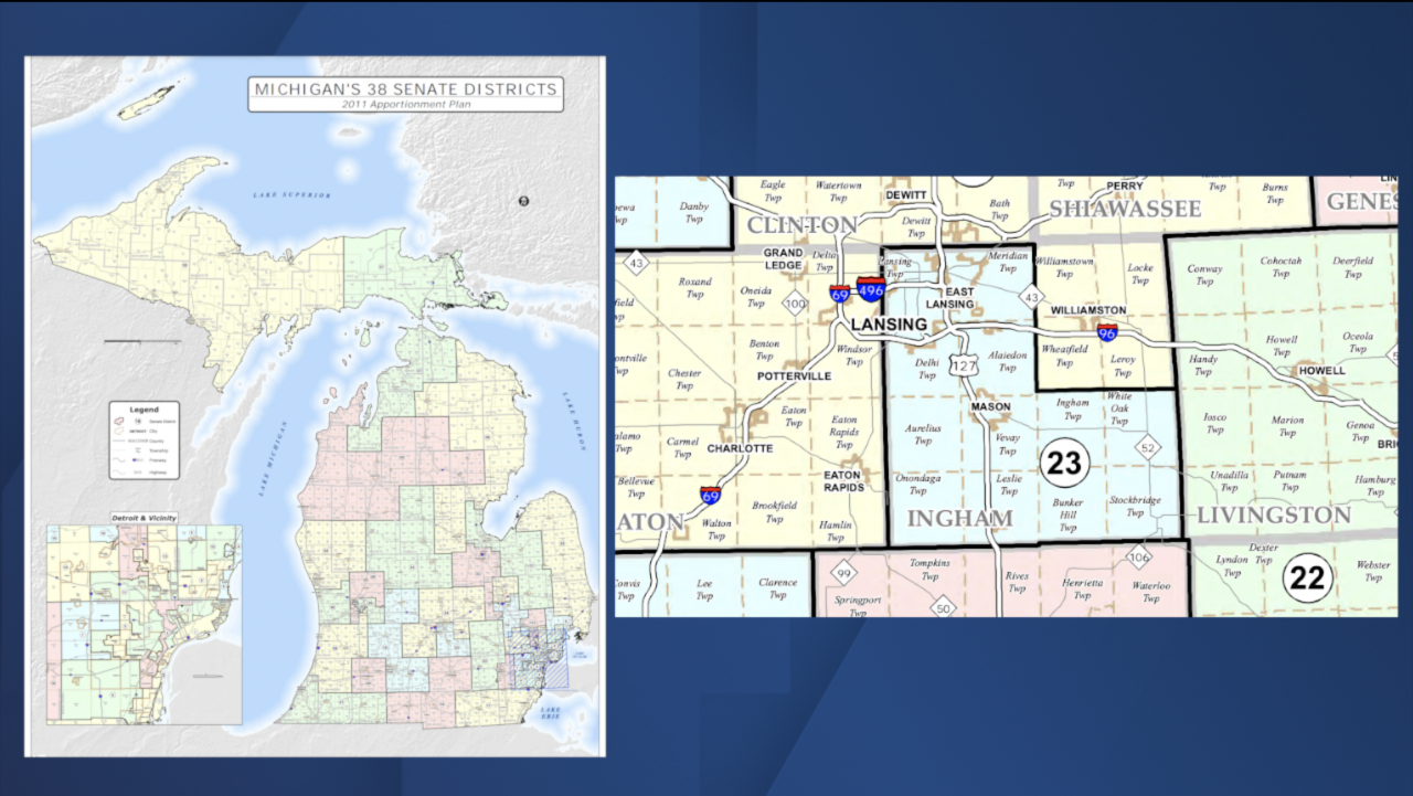 Current state Senate map