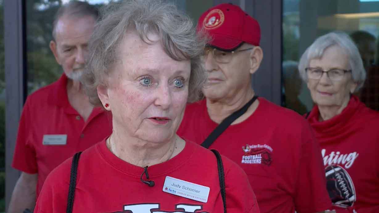 Judy Schorner is a longtime supporter of the Vero Beach High School football team.