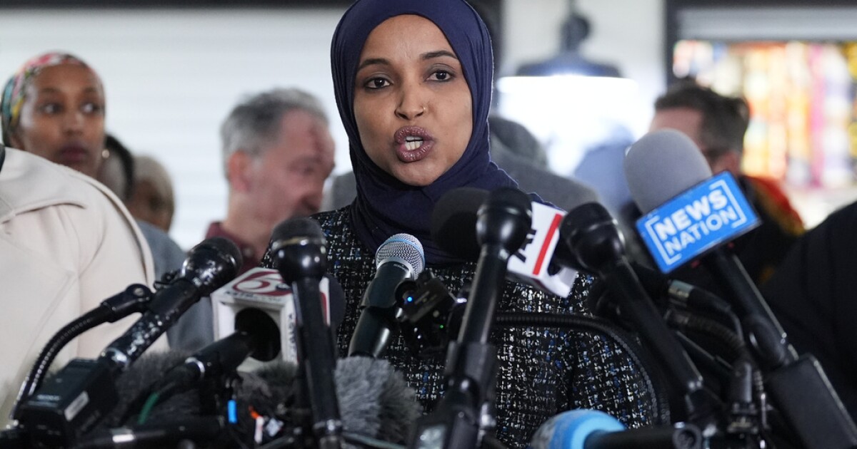 Man who sprayed vinegar at Rep. Ilhan Omar during town hall pleads guilty to assault