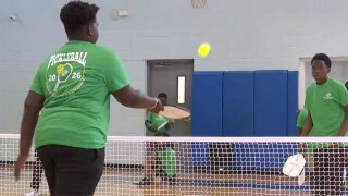 Youngsters learn pickleball at the Boys & Girls Club of Delray Beach on April 16, 2026.