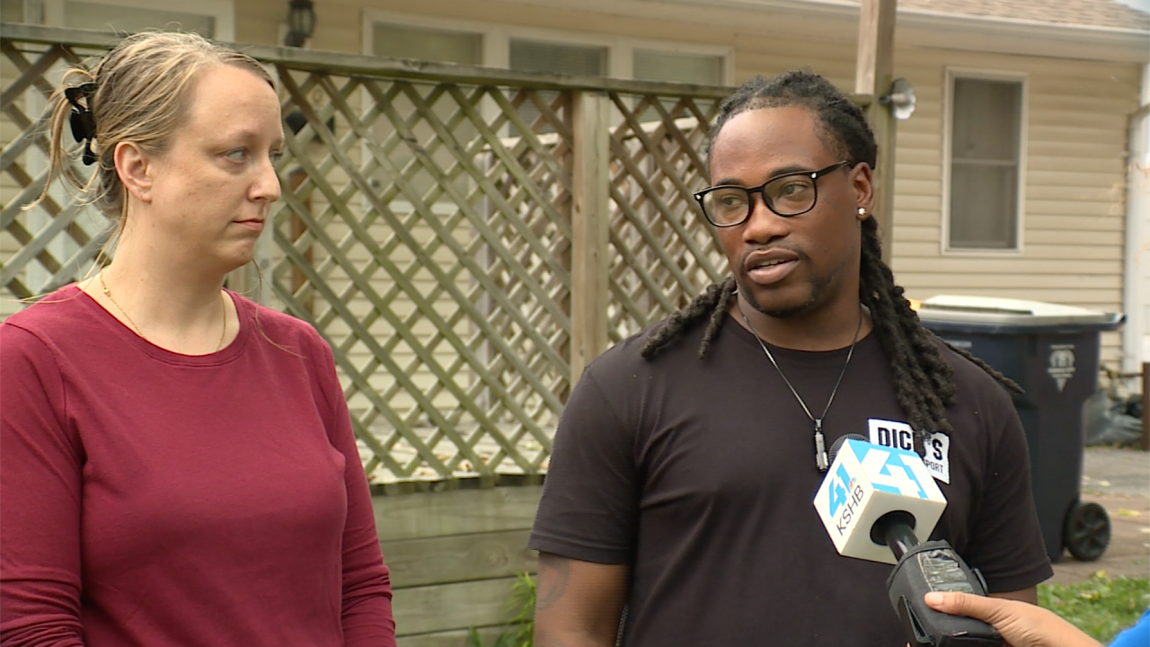 Kelly Betow and Zach Rodgers, neighborhood residents