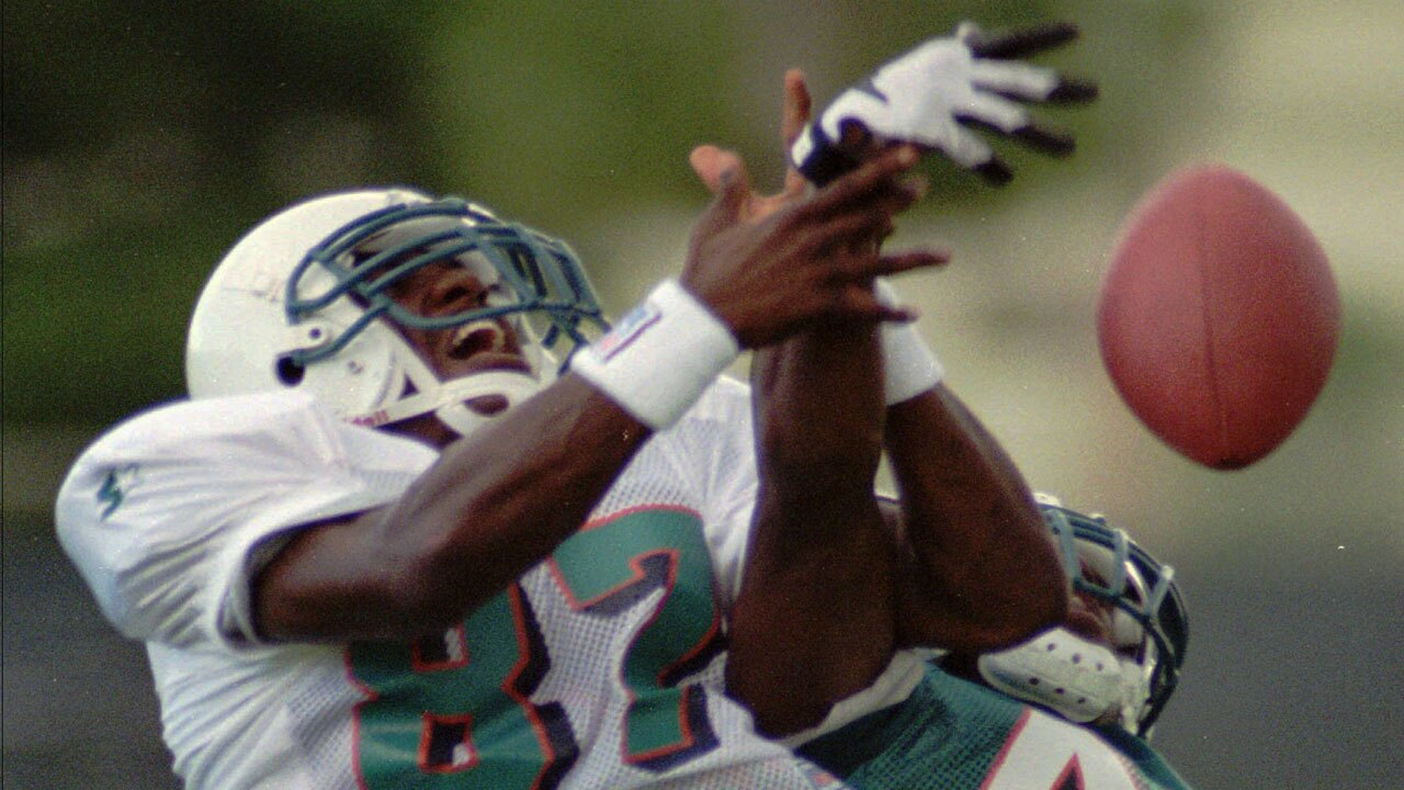 Yatil Green at Miami Dolphins practice in 1997