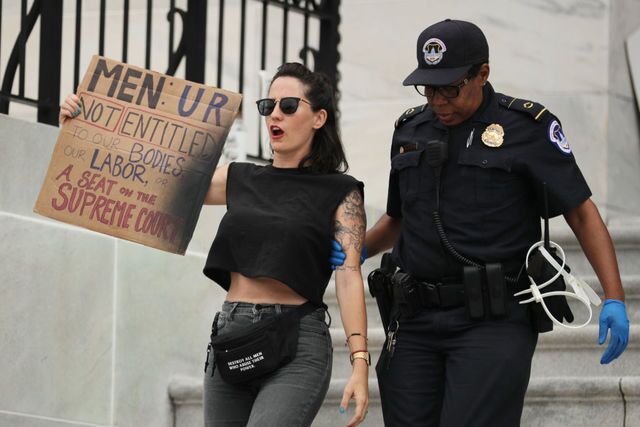 Photos: Protesters gather to oppose Kavanaugh confirmation