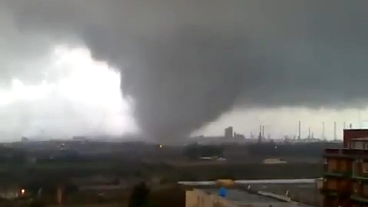 Tornado in Italy damages large steel mill