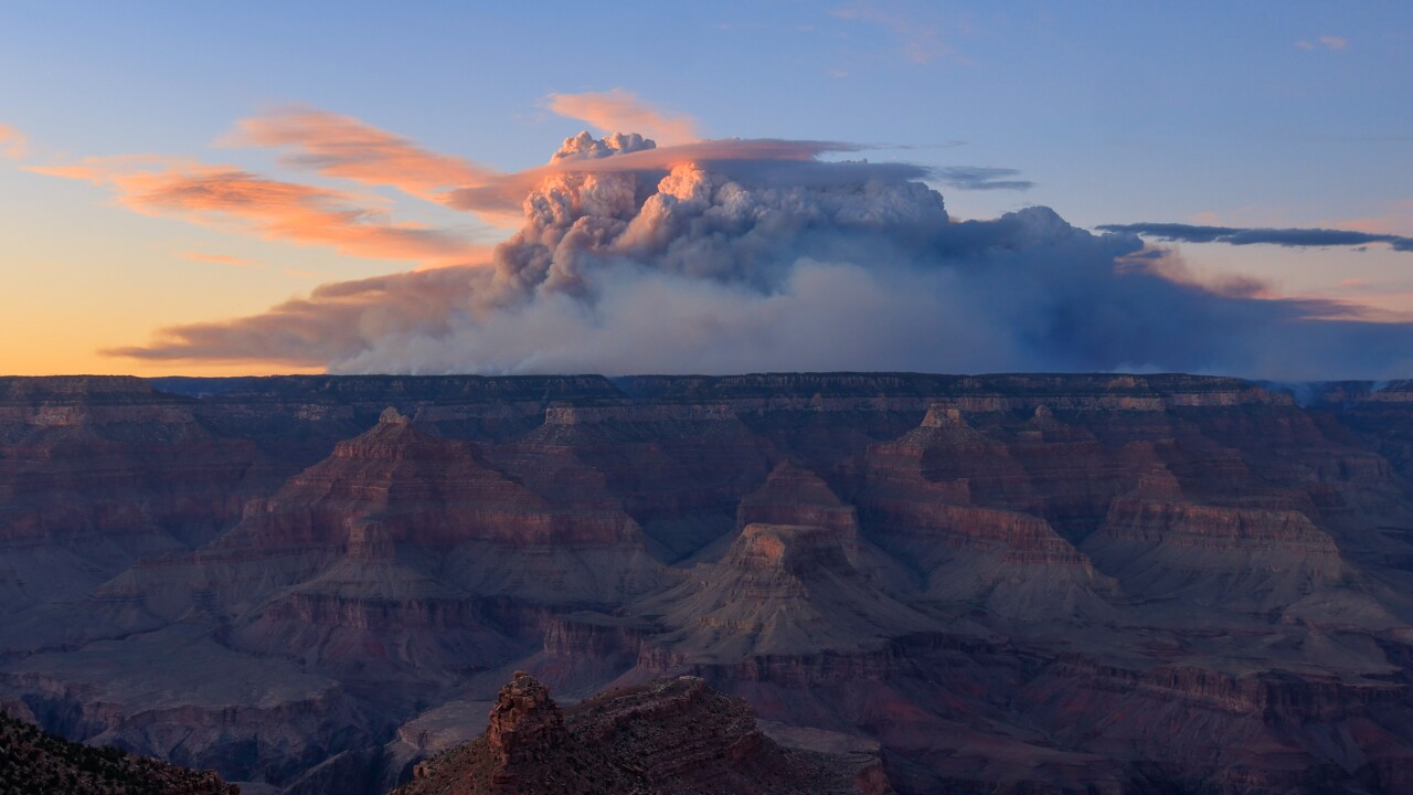 Dragon Bravo Fire north of the Grand Canyon