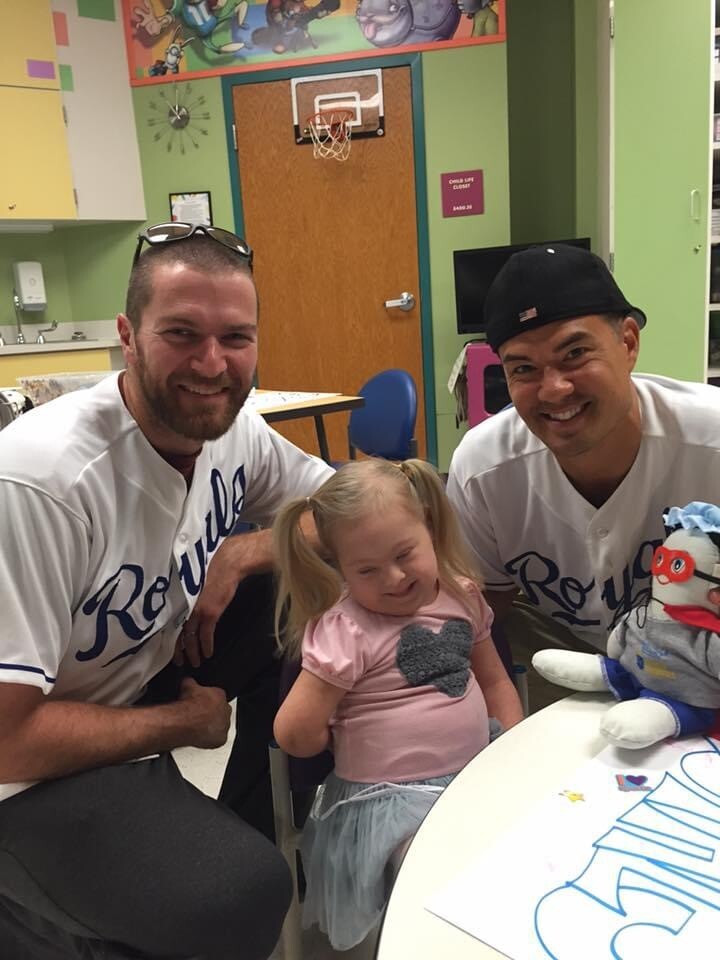 Brielle Hope and Royals players