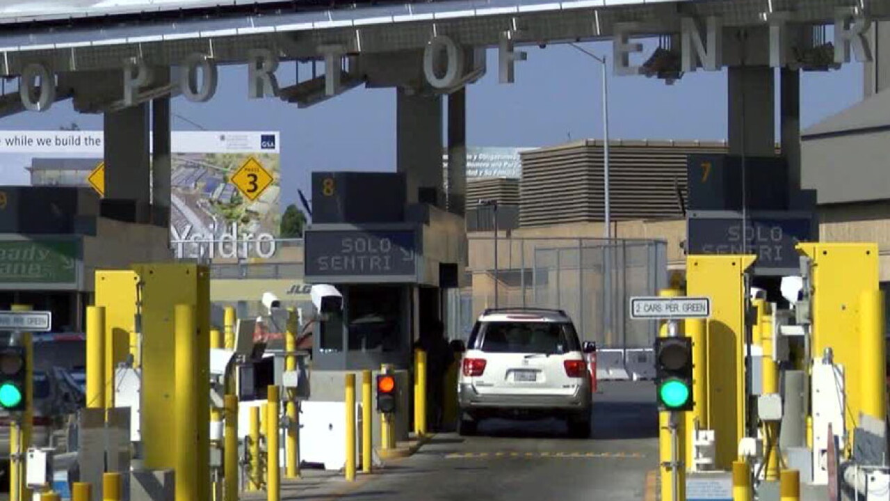 Port Entry Customs and Border Protection conduct training exercise at San Ysidro ...