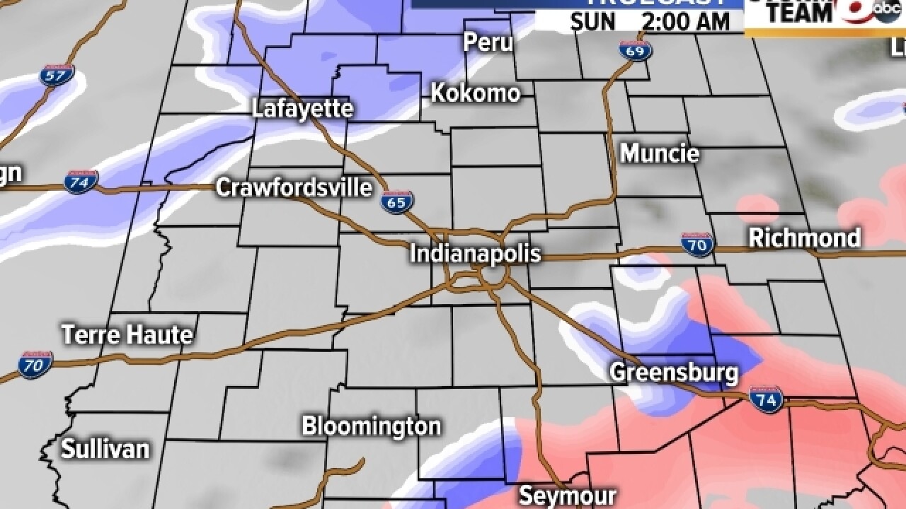 TIMELINE: When the wintry mix is headed your way
