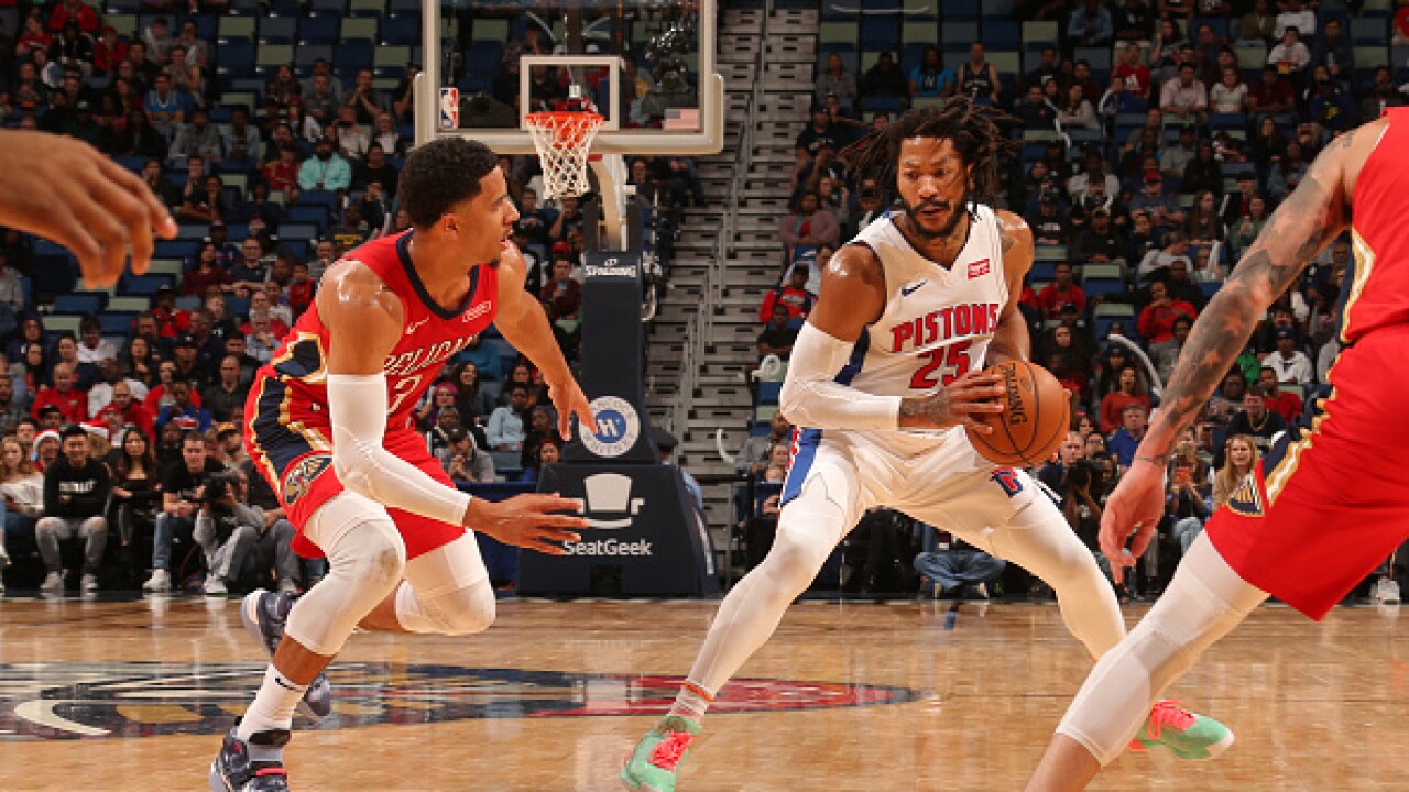 Derrick Rose Hits Buzzer Beater In Pistons Win Says He S Born To Do It