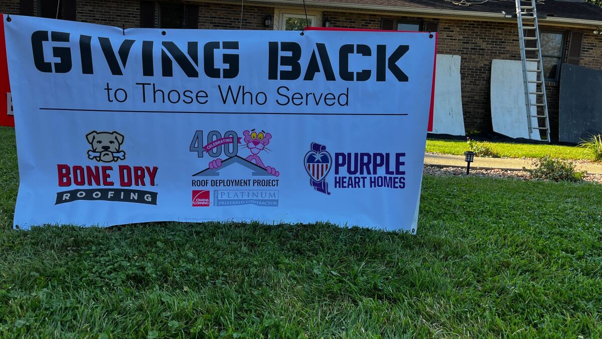 'Roof Deployment Project' provides free new roof for veteran
