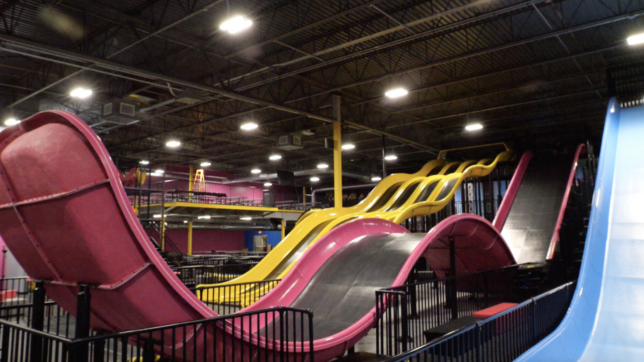 “The dragon is our other pink slide there; it has a little bit of a dip and lift lifts off a little bit into the air. So, its super fun,” said Dugal.