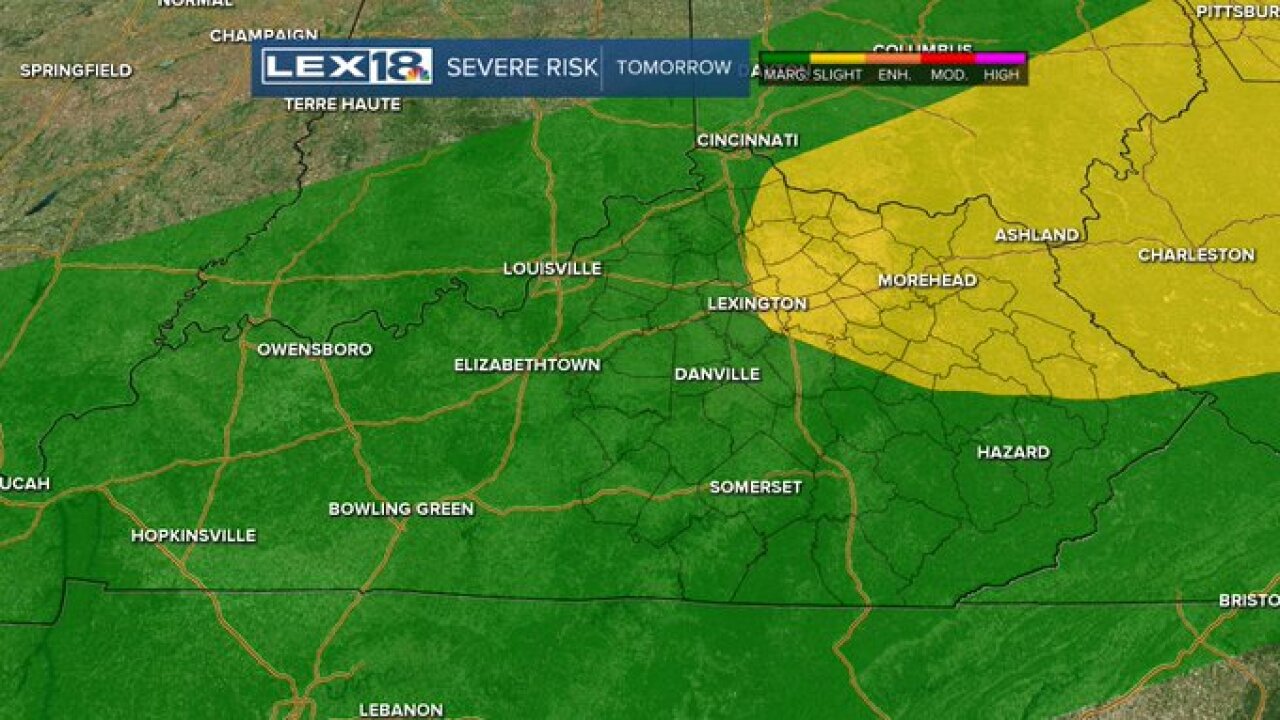 Severe risk tomorrow
