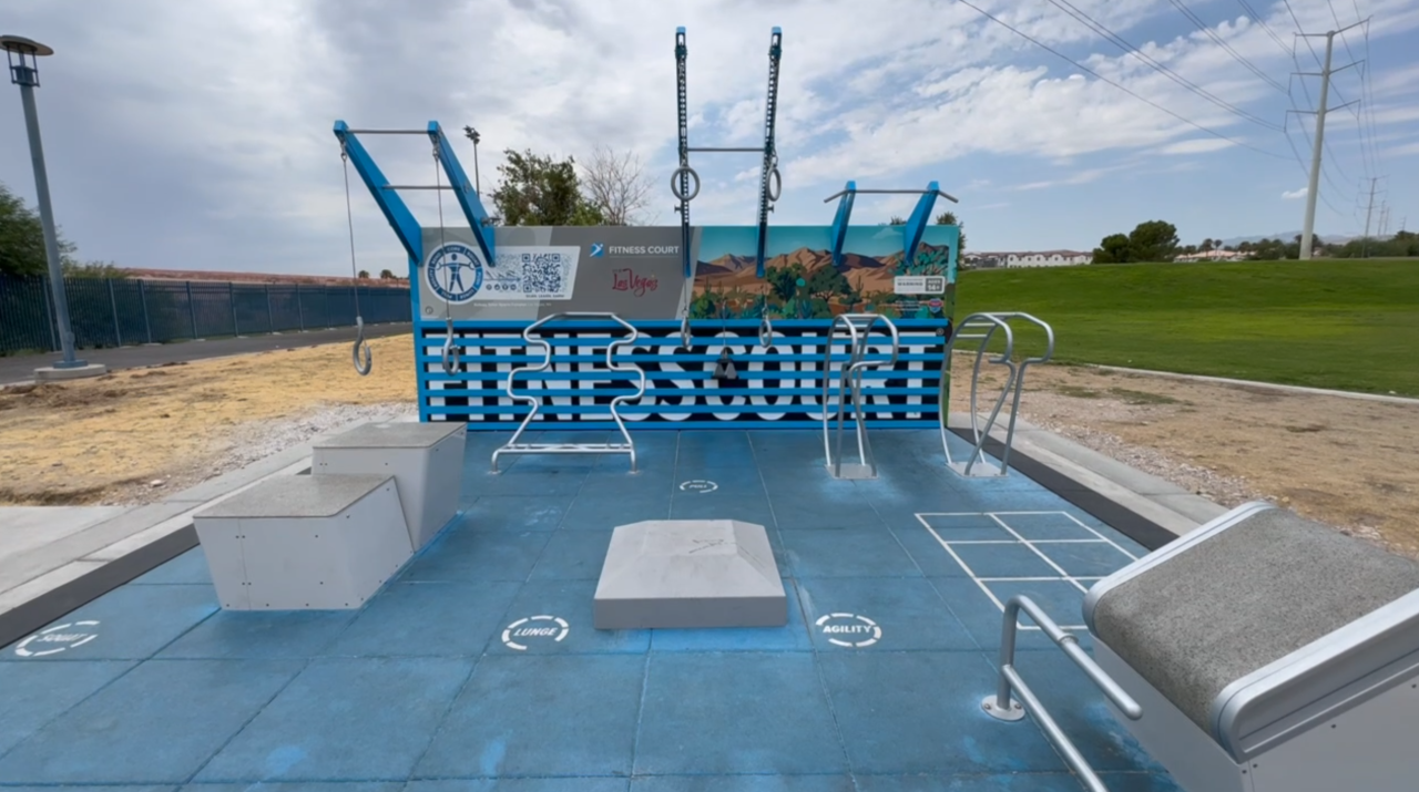 New outdoor gym comes to two Las Vegas parks, including northwest valley