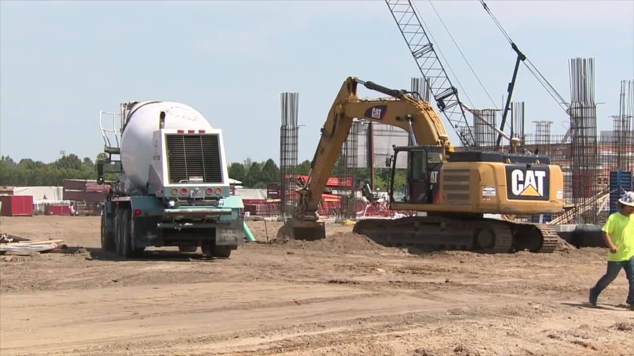 KENT COMPNAIES POURING CONCRETE FOR NEW WOHS NATA