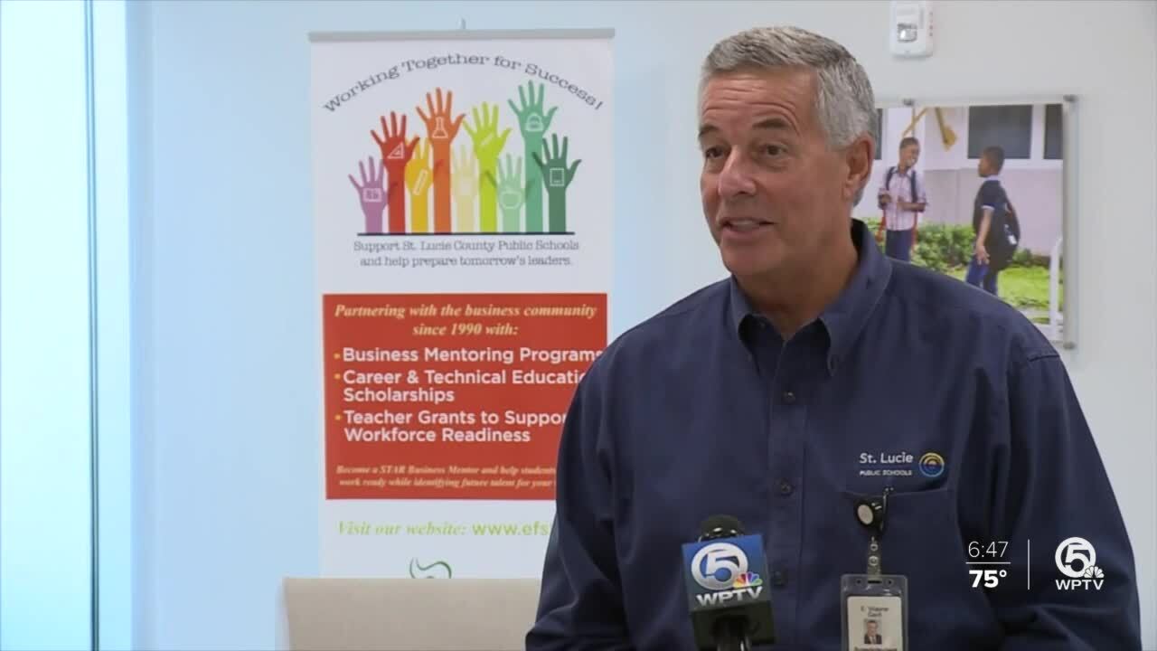 St. Lucie County Superintendent Wayne Gent discusses coronavirus protocols for returning to school